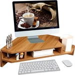 Kuaiyu Triangle Monitor Stand Riser,wooden Save Space Desktop Walnut. Fixed Price $64.05.