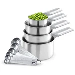 10-SET Stainless Steel Measuring Cups & Spoons Kitchen Gadgets. Fixed Price $19.99.