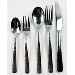 Tomodachi Hammered Stainless 18/10 Place Setting Spoons Forks Knife Of 5. Fixed Price $23.77.