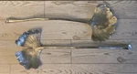 Vintage Michael Aram 2 Piece Ginkgo Leaf Salad Server Set Silver Metal Deco. Fixed Price $48.00.