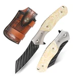 Damascus Pocket Knife With Unique Abalone Shell Handle, Sharp 3.34" VG10 Dama.... Fixed Price $62.78.