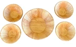 Vintage Dansk Blonde Wood Salad Bowl Set 1 Large, 4 Small Jhq/thailand. Fixed Price $85.00.