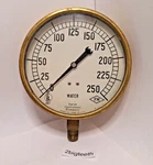 Marsh Instrument Company Pressure Gauge Water 0-250 Psi Untested Great Display. Fixed Price $19.94.
