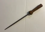 Chicago Cutlery Sharpening Rod, Walnut Tradition 10-INCH Steel, Tool. Fixed Price $10.00.