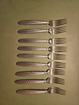 Ralph Lauren Equestrian Braid Set Of 9 Dinner Forks. Fixed Price $800.00.