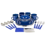 Stansport Deluxe 24-PIECE Enamel Tableware Set Blue 11220. Fixed Price $56.57.