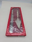 Vtg Wallace Silversmiths Cake Serving Set 2 Pc Holiday Pie Server Knife Nos. Fixed Price $15.99.