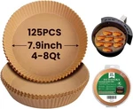 Siudangka Air Liners For Ninja Fryer, 125 Pcs Disposable Paper. Fixed Price $20.49.