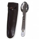 Vintage Japan Nesting Camping Utensil Set Stainless Steel Hobo Mess Kit W/ Case. Fixed Price $14.50.