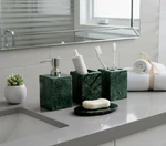 Kleo - Bathroom Accessory Set Made From Natural Stone Green. Fixed Price $80.99.