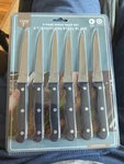 Core Kitchen Home Essential Stainless Steel Steak Knives 6 Piece Set 4.5 Blade. Fixed Price $14.97.