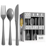 Plastic Silverware Heavy Duty 300 Pieces Disposable .... Fixed Price $42.07.