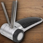 Dmt Portable Diamond-vee Fine Grit Serrated Sharpener 10, 15, 20 Degrees Angles. Fixed Price $31.49.