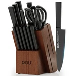 Oou Kitchen Knife Block Set - 15 Pieces High Carbon Stainless Steel Chef Knif.... Fixed Price $138.48.