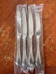 Reed & Barton Hammered Antique Stainless Steel Dinner Knife (set Of Four)-new. Fixed Price $29.99.