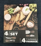 Danesco Piece Stainless Steel Cheese Knife Set W/ Acacia Handles 3250548AC. Fixed Price $18.00.