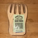 Grand Alaska Wooden Bear Claws Salad Maker Forks Utensils Etched New Old Stock. Fixed Price $6.99.