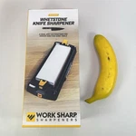 Work Wsbchwht Whetstone Knife Sharpener 1000/6000 Dual Grit & Guided Base. Fixed Price $54.99.