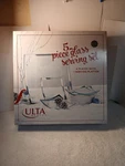 Ulta Beauty 5 Piece Glass Set 4 Plates & 1 Serving Platter New Opened Box. Fixed Price $16.91.