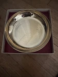 Vtg German Modernist Textured Design Gold Color Wmf Cromargan New In Box. Fixed Price $60.00.