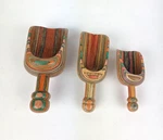Norpro Kitchen Scoops Set Rainbow Wooden Sugar Coffee Flour Vintage. Fixed Price $24.99.