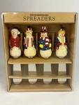Unopened Boston Warehouse Snowman Spreaders Dip Cheese Christmas New Patriotic. Fixed Price $12.50.