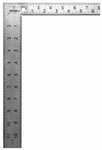 Johnson Level & Tool CS10 Professional Easy Read 8" X 12" Steel Carpenter Square. Fixed Price $15.92.