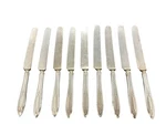 Oneida Community Silverplate Adam Old French Lot 9 Dinner Knives 5/8" Solid. Fixed Price $19.99.
