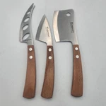 Legnoart Reggio Cheese Enthusiast Set Of 3 Knives Wood Handles 420 Japan Steel. Fixed Price $14.50.