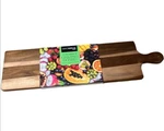 Cheese Serving Board 31.5 Acacia Wooden With Handle Appetizers Food Kitchen. Fixed Price $58.71.