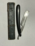 ATA1 02. Union Cutlery Straight Razor, "spike", Olean, Ny, 9/16". Fixed Price $25.00.