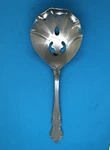 Retroneu Jenna Glossy Stainless Flatware Floral Korea 18/8 Pierced Serving Spoon. Fixed Price $5.99.