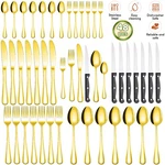 48PC Tableware Set Stainless Steel Western Steak Knife Fork Spoon Flatware. Fixed Price $18.99.