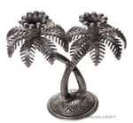 Metal Palm Tree Shape Candle Holder For Home, Table Top Decor Item Pack Of 1 Pcs. Fixed Price $97.94.