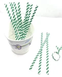 Weststone Qty 2000PCS Paper 4"(10CM) X 5/32" (4MM) Twist Ties - Green Stripe,.... Fixed Price $19.01.