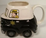 Dick Tracy Police Car Ceramic Mug On Wheels Disney Movie Applause Vintage 1990. Fixed Price $14.95.
