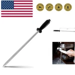 Professional Carbon Black Knife Sharpening Steel, 12 Inch. Fixed Price $27.99.