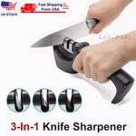 3 Stage Knife Sharpener Professional Ceramic Tungsten Kitchen Sharpening System. Fixed Price $8.98.