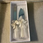 Lillian Rose Wedding Cake Server Set Ivory Handles. Fixed Price $14.99.