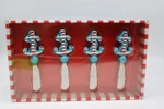 Mainstreet Collection Msc Red Sky Blue Anchor Spreader Set D'oeuvres Knives. Fixed Price $9.99.