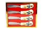 Lenox Winter Greetings Spreaders 4PCS Set Holiday Cheese / Butter Knives Unused!. Fixed Price $27.50.