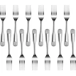 New Star Foodservice 58284 Shell Pattern, 18/0 Stainless Steel, Dinner Fork, 7.7. Fixed Price $8.00.