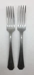 Set Of 2 Allegheny Metal Royal Stainless Streamline Dinner Forks Flatware. Fixed Price $12.00.