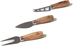 Berard Cheese Knife Set 3PC Olive Wood Stainless Steel Made France. Fixed Price $38.50.