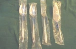 Couzon / Lunt Silversmiths Avignon 4-PIECE Hostess Set Silverplate New In Box. Fixed Price $179.00.