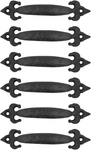 Rustic Black Wrought Iron Cabinet Handles - 5" Vintage Pulls, Set Of 6. Fixed Price $146.99.