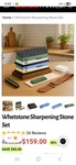 Kerye Japanese Stone Sharpening Kit. Fixed Price $33.00.