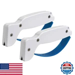 Accusharp Hand-held Carbide Blade Sharpener Kitchen Knife Chef. Fixed Price $35.82.