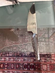 Crowd Cookware New Kitchen Knife With Sharpening Block 8 Edge - 14. Fixed Price $45.00.