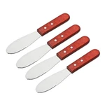 Wide Butter Knife Set, 8 Inch Stainless Steel, Sandwich Spreader, 4 Pcs, Silver. Fixed Price $17.18.